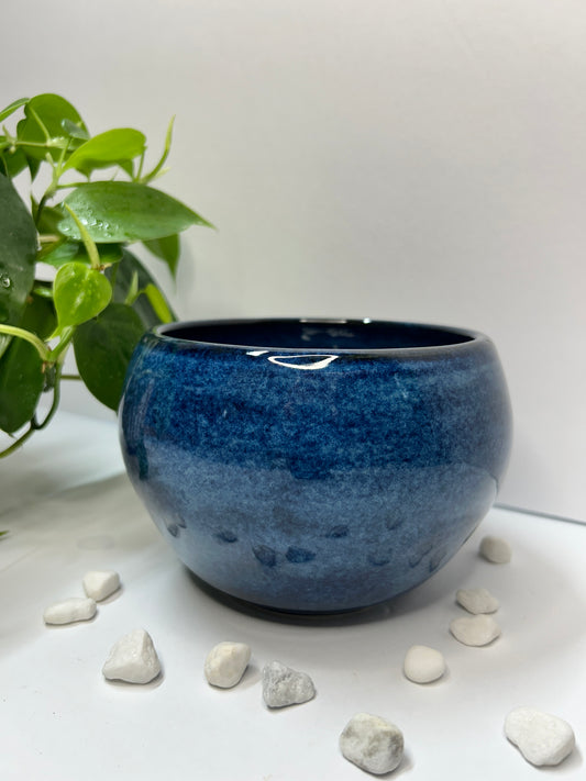 Blue Bowl Vase