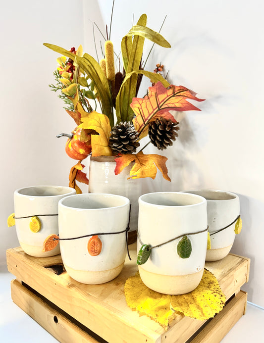 Elm Leaf Thumb Mugs