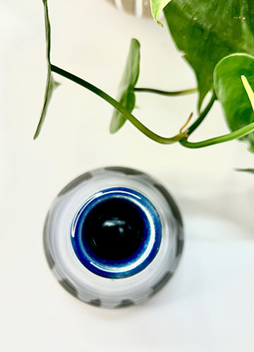 Blue Drip Vase